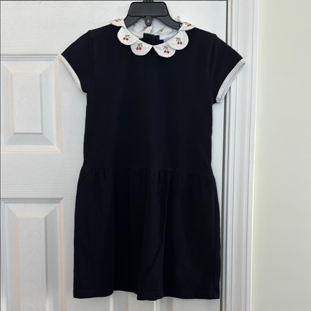 Bella Bliss Girls Embroidered Collar Dress